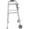 Guardian Deluxe 2-Button Folding Walker 5" Wheels 350 lbs Weight
