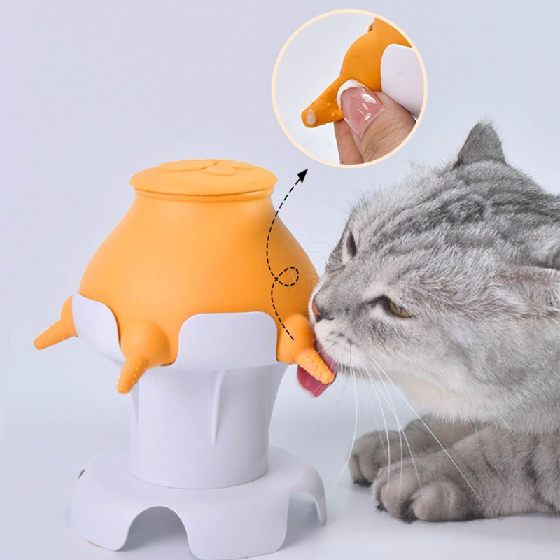 Pet Milk Feeder 4 Soft Silicone Nipples Raised Base Puppy