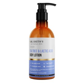 Dr. Sheth's Tea Tree & Lactic Acid Body Lotion With 1% Salicylic Acid | Ph Balancing Moisturizer | Helps To Reduce Body Acne, | 200 Ml