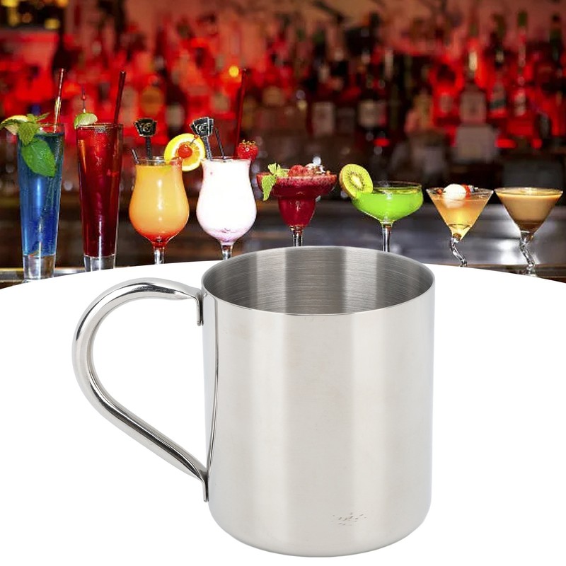 Cocktail Mug 304 Stainless Steel Rust Proof Hammered Beer Cup