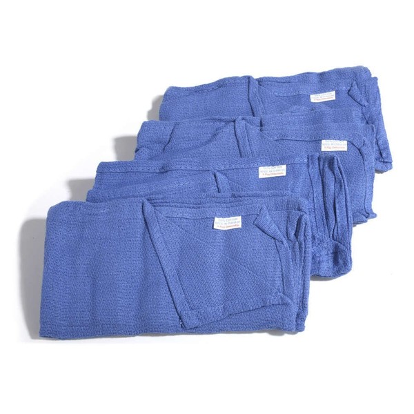 MediChoice OR Towel, Xray Detectable, Blue (Pack of 4)