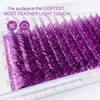 HAICHER Holographic Lash Tinsel, Colored Lash Extensions CC Curl 9-18mm