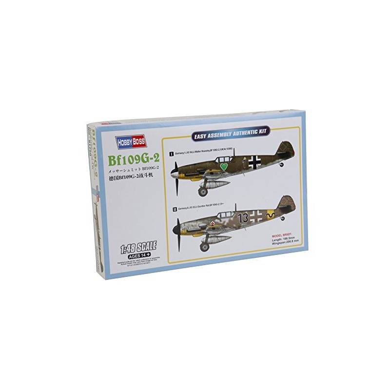 Hobbyboss 81750 "BF 109G-2 Plastic Model Kit, 1:48 Scale