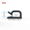 Cable Clips 40pcs with Strong Adhesive Tapes,Wire Holder Organizer Cord