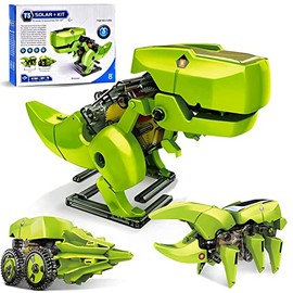 Sendowtek Juguetes de Dinosaurio Robot Solar 3 en 1 Robot de Dinosaurio Kits de Juguetes Los Niños Educación Científica Juguetes Montaje Hechos Mano DIY Proyectos Stem para Niños de 8 a 12 Años