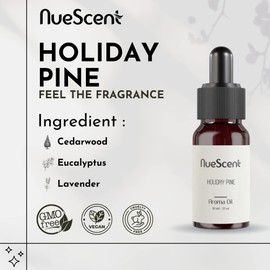 NueScent Holiday Pine Aroma Oil for Scent Diffusers - 10 Milliliter