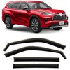 Voron Glass in-Channel Extra Durable Rain Guards for Toyota Highlander