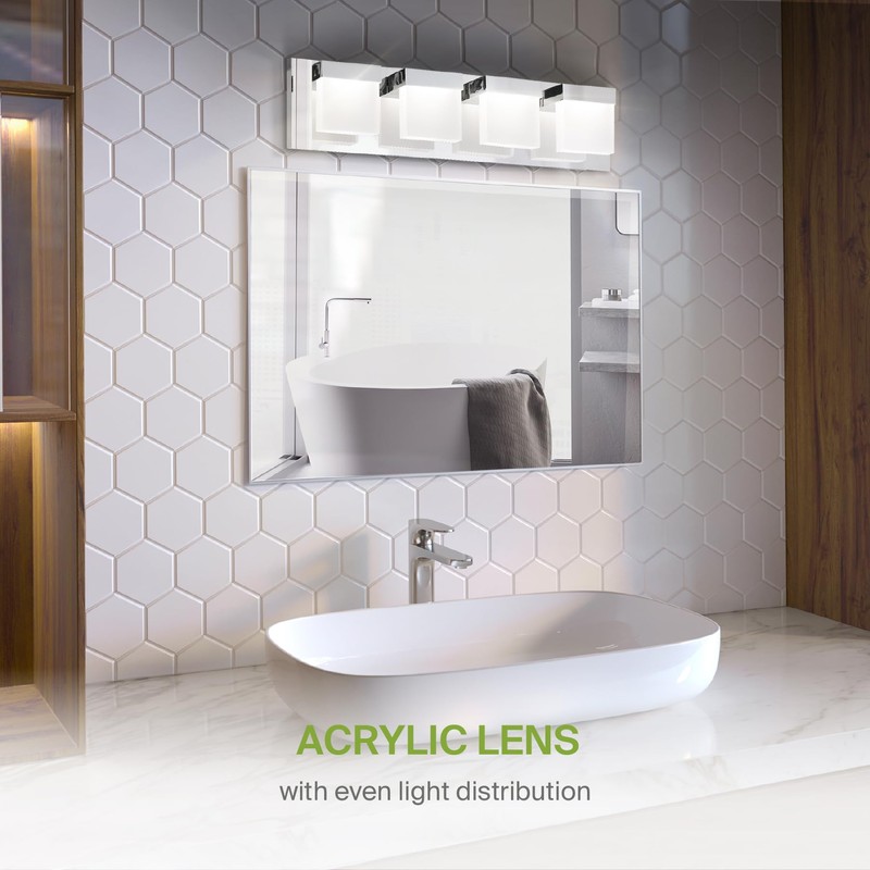 ASD 4 Light 24 Inch LED Bathroom Vanity Light -