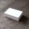 BAY LETTERPRESS Blank Cards, Business Card Size, White, Fine Paper,