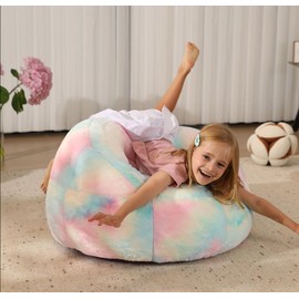 BallarArt CO Kids Bean Bag Chair (No Filling) - Beanbag Chair Cover, Bean Bag for Kids Sofa Chair for Lounging, Reading, Gaming
