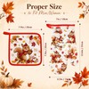 Arquiel Autumn Squirrel Oven Mitts and Pot Holders Sets, 100%
