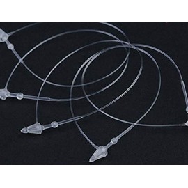 Plastic Fastener for Hang Tags, 2000 pcs Snap Lock Pin Security Loop for Retail Store Clothing, Accessory Price Tag (7 inch)