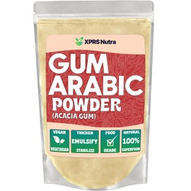 XPRS Nutra Gum Arabic Powder - Premium Acacia Gum Powder 1 Pound - Food Grade Powdered Gum Powder Arabic Gum Arabic for Watercolor Paint - Arabic Gum Powder for Baking and More