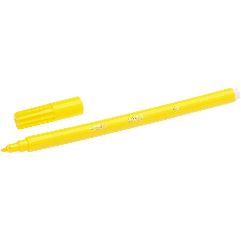 BIC Kids Visa Felt Tip Colouring Pens Set, Assorted Ink