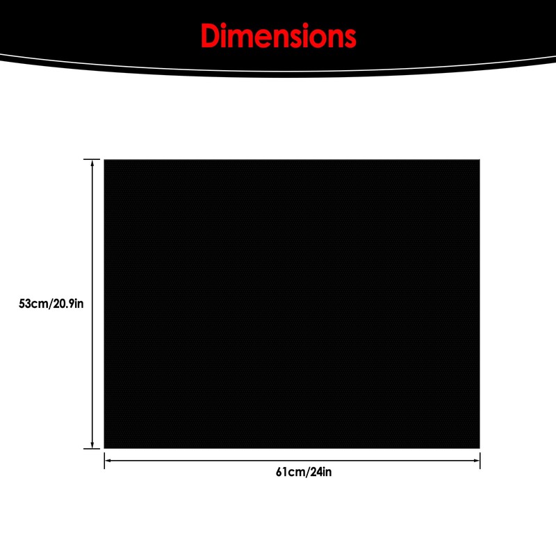 KitchenRaku Large Induction Cooktop Protector Mat, (Magnetic) Electric Stove Burner
