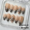 NailPhoria｜SURPRISE DEAL Collections (70 Styles) acrylic press nails:_Moonlit Bloom_M