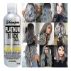 12 Shampoo Gris Plata Matizador Cabello Platinum Black