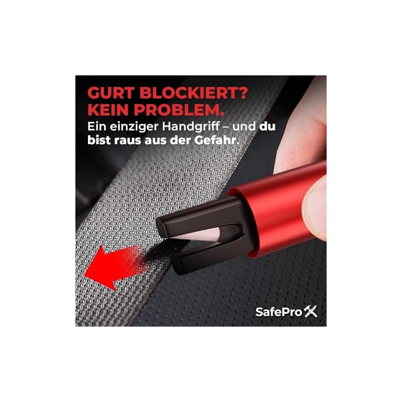 Emergency Hammer for Car, Life-Saving Window Breaker & Belt Cutter,