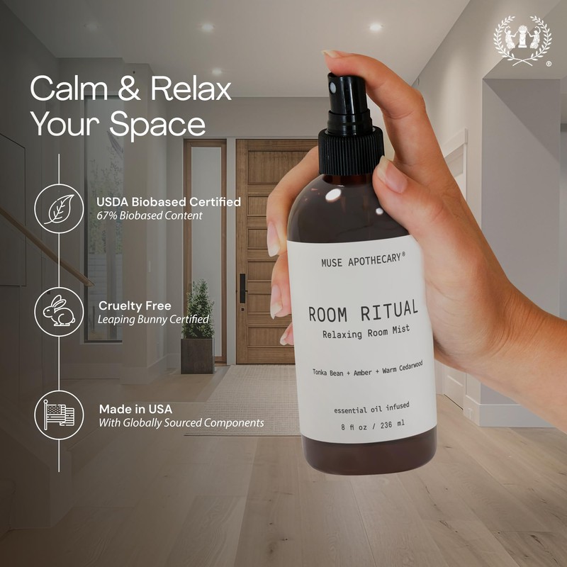 Muse Apothecary Room Ritual - Aromatic and Relaxing Room Mist,