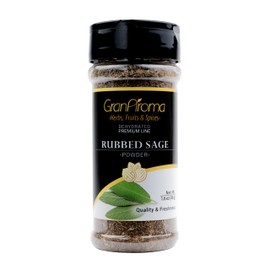 GranAroma Rubbed Sage, Earthy and Aromatic, Seasoning for Stuffing, Poultry, and Soups (1.6 Ounce)