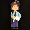 Ornament Central Police Officer Ornament - Female - Brown Hair