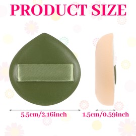 ViEinkaufen Large Foundation Sponge, 12 PCS Makeup Sponge Soft Powder Puff Teardrop Shaped Face Make Up Sponges Wet Dry Beauty Blenders for Concealer Liquid Cream Foundation