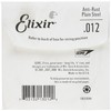 Elixir 13012 Strings Anti-Rust Plated Plain Steel Single String (.012)