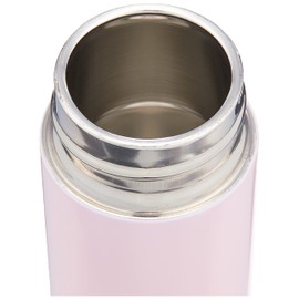 ENJOY Living Water Bottle, 4.1 fl oz (130 ml), Direct Drinking, Screw Stopper, Mini, Stainless Steel, Direct Drinking, Pink