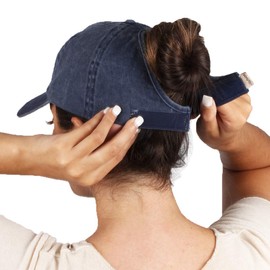 Ponyflo Cotton Ponytail Hat - Ponytail Caps for Women, Designed for All Hair Types