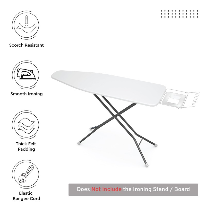 Encasa XO Ironing Board Cover and Pad 42"x14" - 4mm