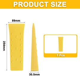 QUARKZMAN Plastic Felling Wedge 1 Piece ABS Plastic Forestry Wedge 254 mm Splitting Wedge for Wood Plastic Wedges Felling Wedge for Impact Wrench Felling Wedges Tree Wedges Wood Wedges Forest