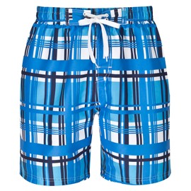 Mareno® Men's Swimming Trunks, Black Check - m