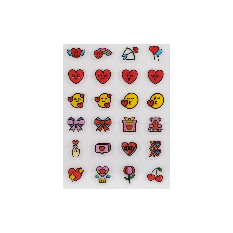 Parche Anti Acné Emoticon Love 72 Piezas Catch Me Patch