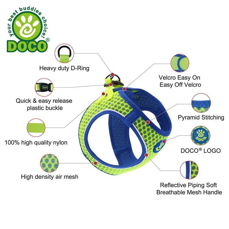 DOCO Athletica Quick FIT Mesh Harness - No Choke