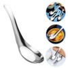 ULTECHNOVO Thai Chinese Asian Stainless Steel Rice Soup Spoon 6pcs