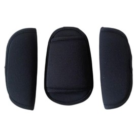 VYIBPDY 3-teiliges Set gurtpolster kinder - Baby Gurtpolster für Kindersitz - Universal Soft Kinderwagen Schultergurt Pads - Baby Sicherheitsgurt Schulterpolster für Neugeborene-Schwarz