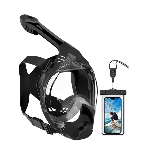 VGKE Full Face Snorkel Mask for Adults, 180 Degree HD