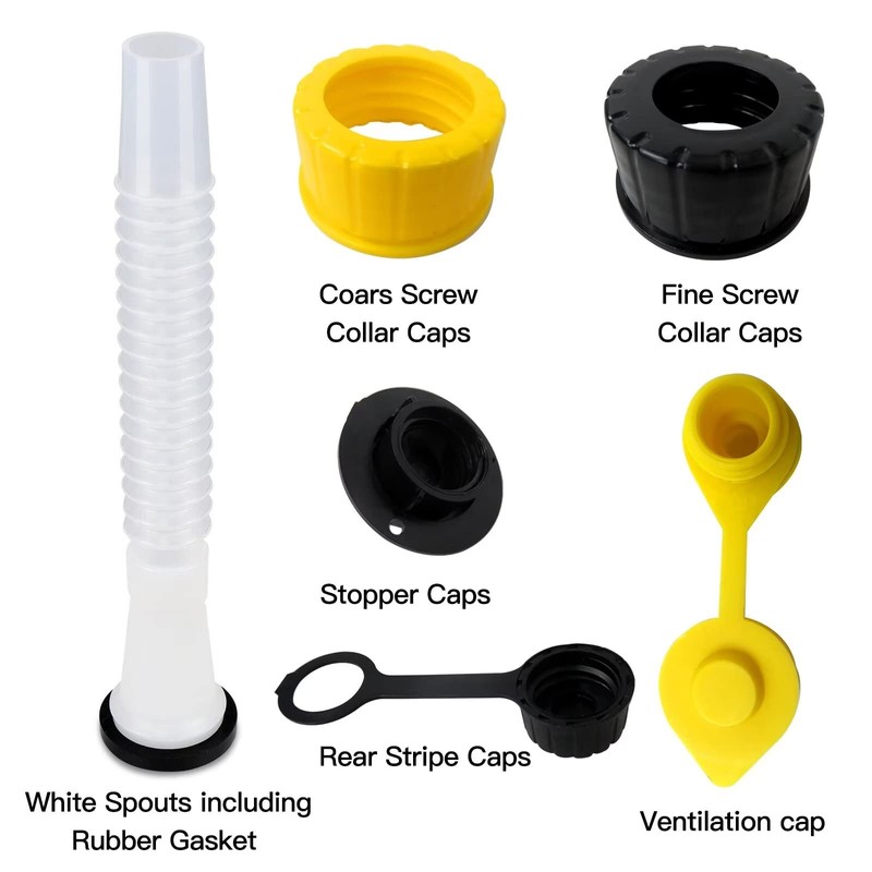 3Pcs Universal Gas Can/Water Jug Spout Kit Replacement Old Style