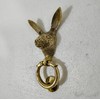 Solid Brass Rabbit Face Door Knocker for Front Door Georgious