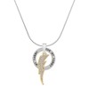 Delight Jewelry Goldtone Large Clear Crystal Lightning Bolt - Rub