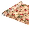 ANRO Oilcloth Tablecloth Oilcloth Tablecloth Country House Roses Letters Round