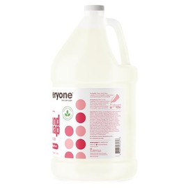 Recambio de jabón líquido para manos Everyone, 1 galón, pomelo rubí, limpiador a base de plantas con aceites esenciales puros