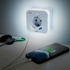Hama LED Night Light with Socket, 2 USB A Outputs,