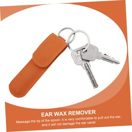 FRCOLOR 2Sets Stainless Steel Ear Picks Double Ended Earwax Removal Tools with Ergonomic Smooth Handles for Comfortable Massage and Safe Cleaning Portable Personal Care Kit