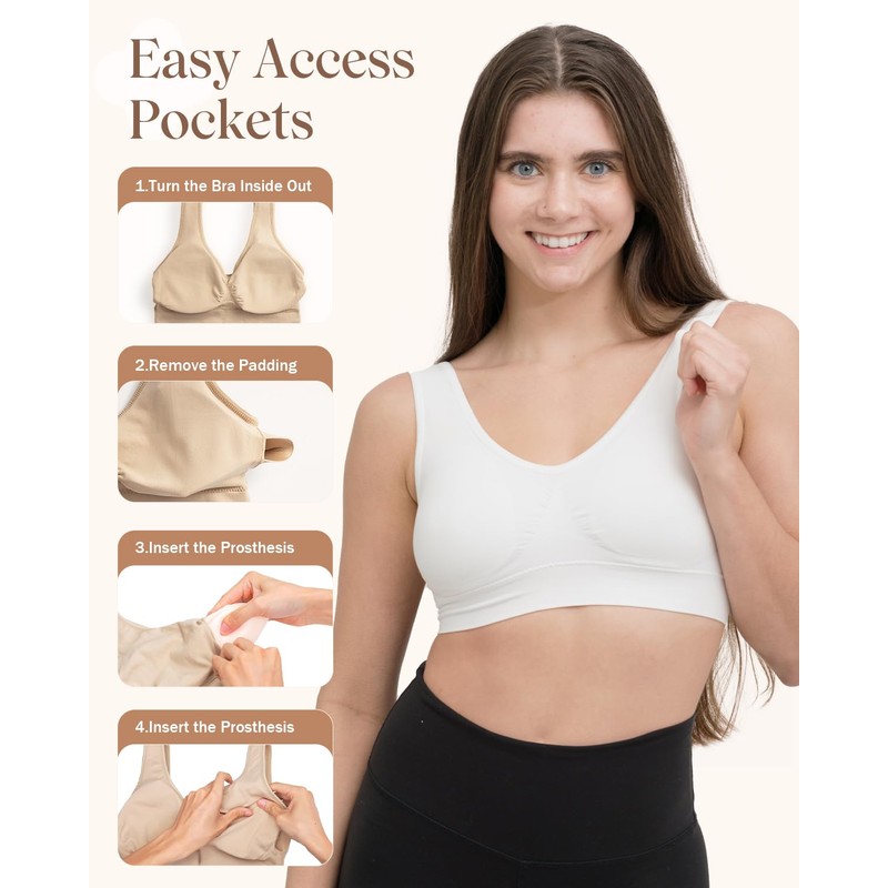 Coobie Comfort Bra, Blanco, L