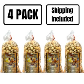 Gold Dust Kettle Corn | Miner’s Mix | Cheddar and Caramel Popcorn | Sweet and Salty | Cheese and Caramel Popcorn Mix | Popped Popcorn Snack Bag | Non GMO | Made in Nebraska | 2 oz Bag | 4 Pack