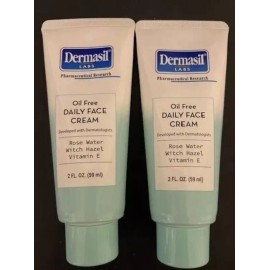 Creme 2 X Dermasil  Labs Oil Free Daily Day Cream Rose Water Witch Hazel Vitamin E