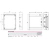 ETI 1-Row Fuse Box Flush-Mounted IP40 Distributor Housing White Door