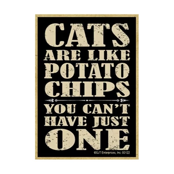 Cats Are Like Potato Chips You Can't Have Just One