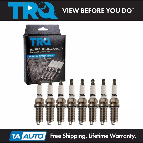 TRQ Iridium Spark Plugs Engine Tune Up Ignition Kit 8